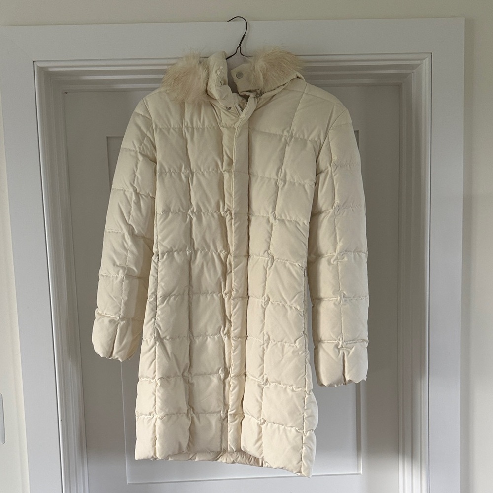 Ralph Lauren Women's Ivory Puffer Jacket